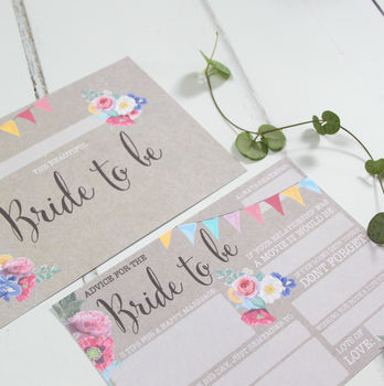 Advice For The Bride To Be Cards: Bright Floral, 5 of 5