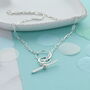 Infinity Link Toggle Bar Necklace, thumbnail 1 of 2