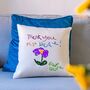 Thank You Teacher Cushion With Child's Drawing, thumbnail 1 of 7