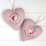 Personalised 1st Birthday Hanging Heart Gift For Girl, thumbnail 10 of 12