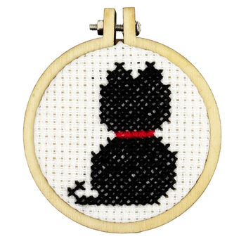 Home Is Where The Cat Is Mini Matchbox Cross Stitch Kit, 10 of 12