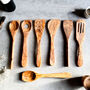 7pc Italian Olive Wood Kitchen Utensil Set, thumbnail 1 of 6