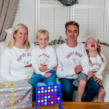 Personalised Polar Bear Matching Family Christmas Jumpers, 5 of 12