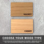 Personalised Wood Cord Necklace Coordinates, Initials, thumbnail 6 of 6