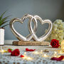 Personalised Double Heart Ornament, thumbnail 3 of 5