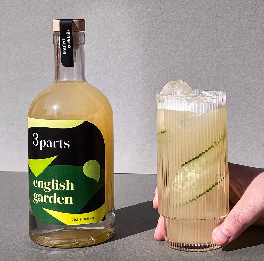 English Garden Premium Handcrafted Bottled Cocktails, 1 of 2
