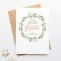 Wreath 'To My Girlfriend' Personalised Christmas Card, thumbnail 1 of 3