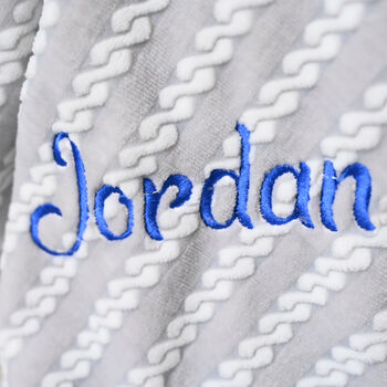 Personalised Grey Cable Double Sided Blanket, 2 of 5