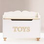 White Wooden Toy Box, thumbnail 1 of 3