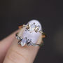 Opal And Cubic Zirconia Moon Ring, thumbnail 1 of 7