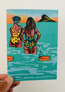Wild Swimming With Friends Card, 2 of 3