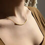 Curved Bar Necklace, thumbnail 2 of 6