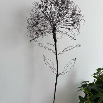 Handmade Wire Hydrangea Stem, 6 of 8
