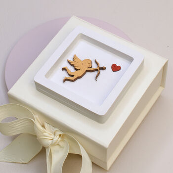 Thank You Cupid Miniature Wall Art Valentine's Gift, 4 of 4