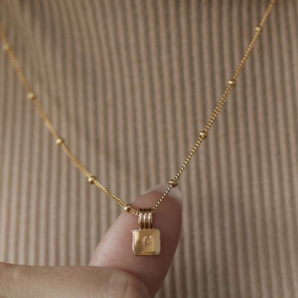 Initial Necklace - Gold Vermeil