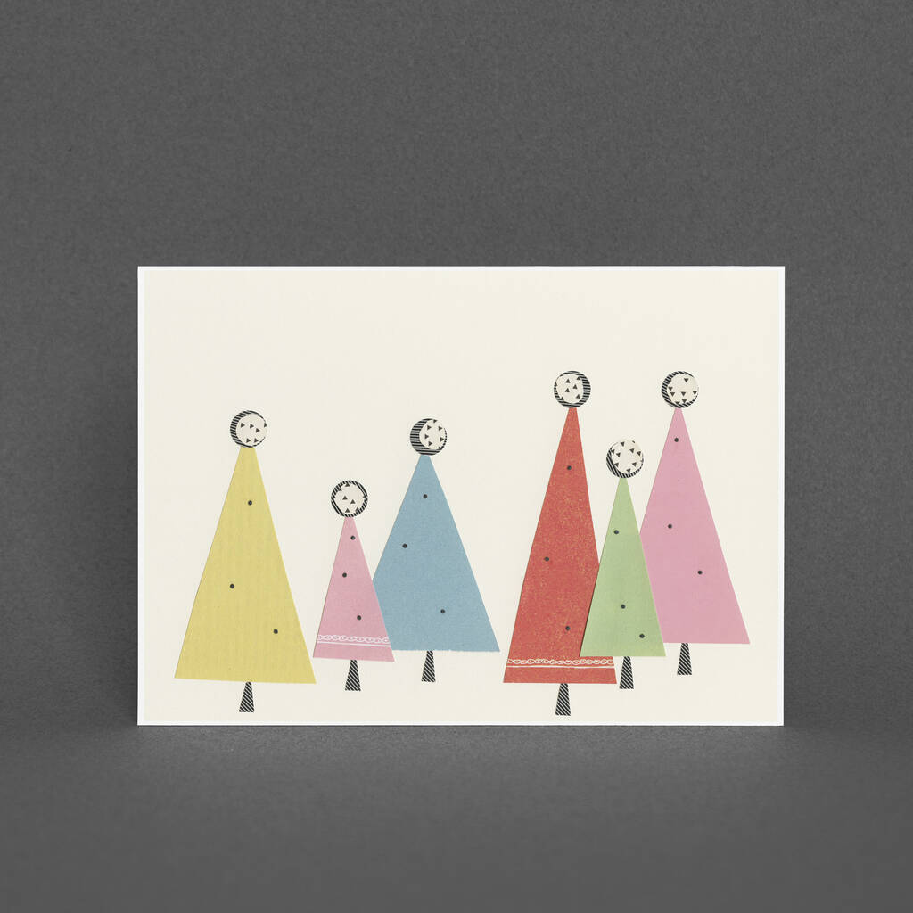 Christmas Card Pack Christmas Trees, 1 of 3