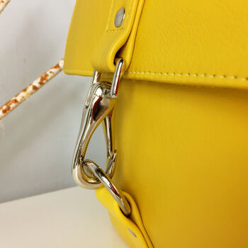 Handcrafted Small Yellow Backpack, 5 of 8