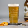 Personalised Script Wedding Pint Glass For Best Man Groomsman, thumbnail 3 of 6