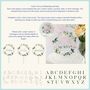 Personalised Floral Wreath Wedding Names And Date Cake Topper, thumbnail 4 of 4