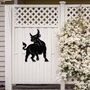 Metal Bull Garden Wall Art Powerful Silhouette Design, thumbnail 1 of 10
