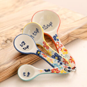Floral Wooden Measuring Spoons