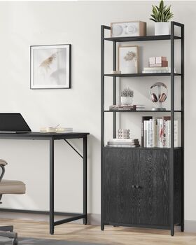 Tall Six Tier Bookshelf With Adjustable Shelves, 2 of 9