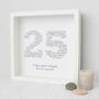Personalised 25th Wedding Anniversary Gift For Husband, thumbnail 3 of 5