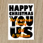 Personalised Names Christmas Card For Family, thumbnail 3 of 8