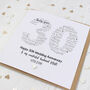 Personalised Pearl 30th Wedding Anniversary Card, thumbnail 2 of 2