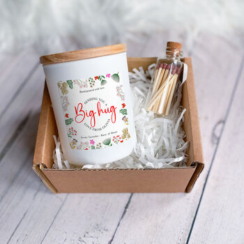 Personalised Sending You A Big Hug Candle, 2 of 6