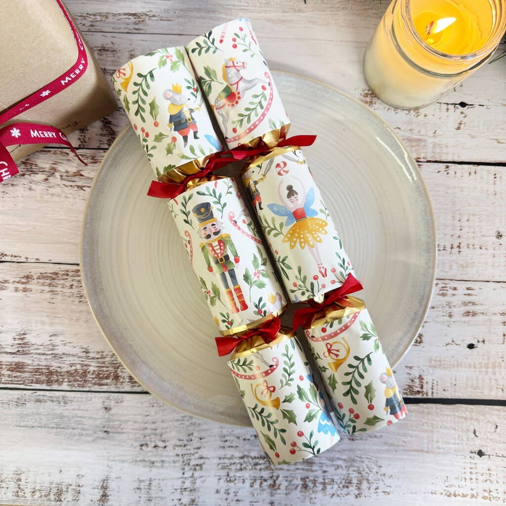Sugarplum Fairy Nutcracker Whimsical Table Christmas Crackers Set Of 12, 1 of 5