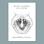 Baby Footprint Keepsake, New Baby Gift, thumbnail 3 of 4