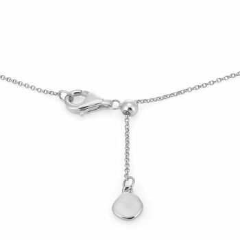 Personalised Sterling Silver Diamond Necklace, 8 of 9
