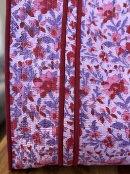 Tote Bag, Beach Bag, Block Print Indian Handbag, Holiday Bag, 12 of 12