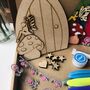 Fairy Door Toadstool Letterbox Wooden Craft Kit, thumbnail 2 of 6