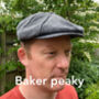 Paper Boy Cap, Baker Boy Hat, Tweed Peaky Blinders Hat, thumbnail 2 of 8