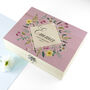 Personalised Spring Blossom Tea Box With Tea Selection, thumbnail 2 of 7