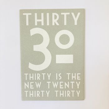 30th Birthday Card, 2 of 2