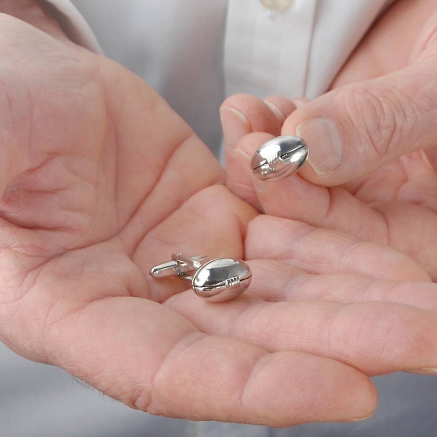 personalised rugby cufflinks