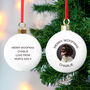 Personalised Ceramic Photo Bauble, thumbnail 2 of 4