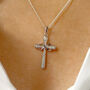 Sterling Silver Infinity Cross Necklace, thumbnail 1 of 12