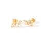 Gold Plated Cubic Zirconia Scatter Stud Earrings, thumbnail 2 of 5
