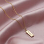 Personalised Confetti Birthstone Tag Necklace, thumbnail 9 of 12