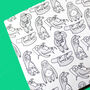 Sloth Colouring Book For Adults And Children, thumbnail 5 of 9