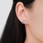 Blue Jay Sterling Silver Stud Earrings, thumbnail 6 of 11