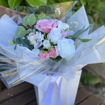 Blush Pink And White Gift Bouquet, 10 of 12
