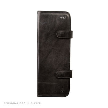 Personalised Leather Travel Tie Case 'Tivoli', 7 of 12