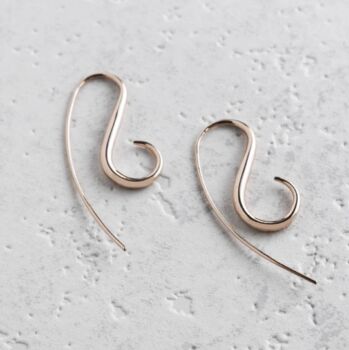Sterling Silver Spiral Drop Earrings, 5 of 9