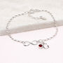 Personalised 925 Silver Birthstone Infinity Bracelet, thumbnail 1 of 5