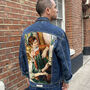 The Piano Vintage Tapestry Upcycled Denim Jacket, thumbnail 1 of 4